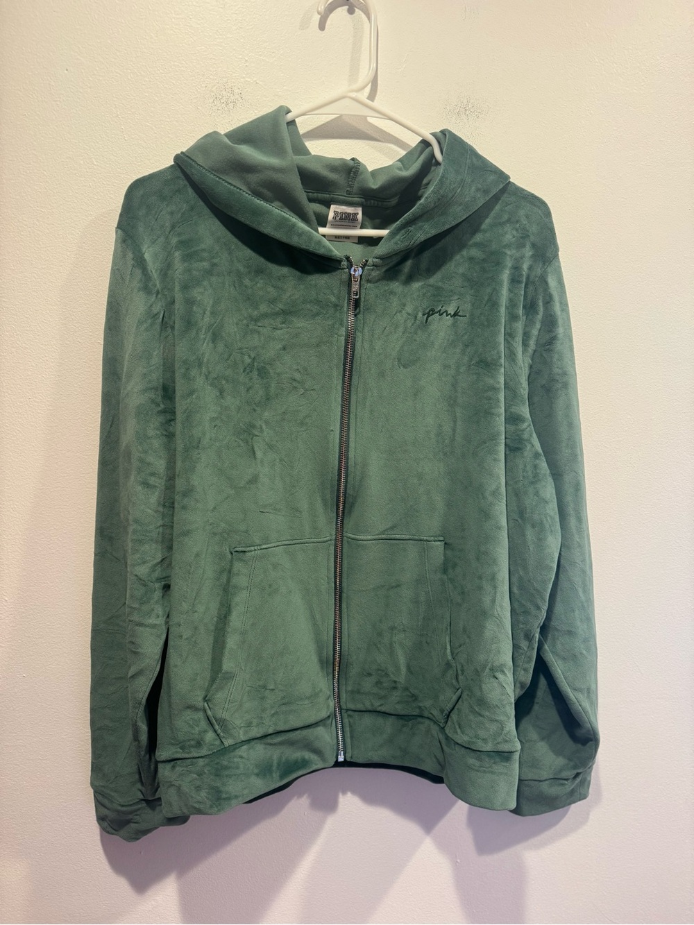 Victoria's Secret PINK Velour Zip-Up Hoodie - Picture 1 of 7